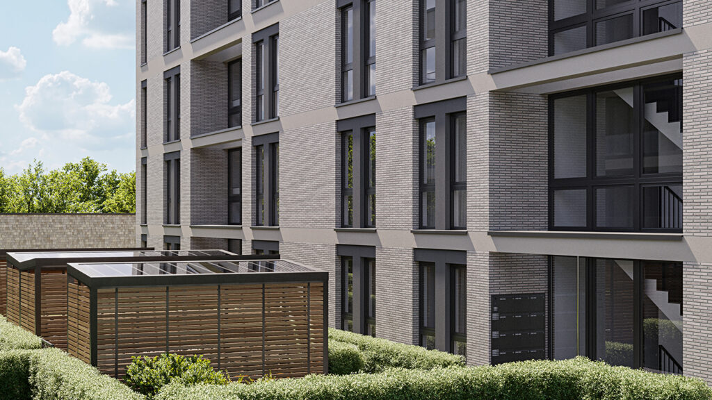 SKANDELLA-isotec-residential-building-new-quartier-luxury-living-street-prespective-greenery-open-spaces